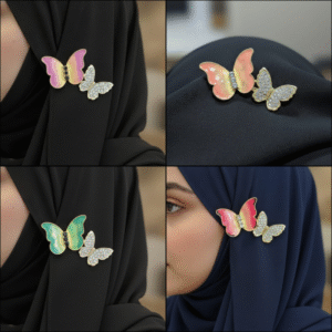 A05 Blossom Butterfly Scarf Pin (Four Colors)