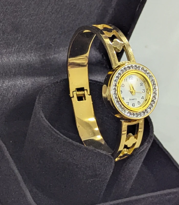 Golden Aura Stone Watch
