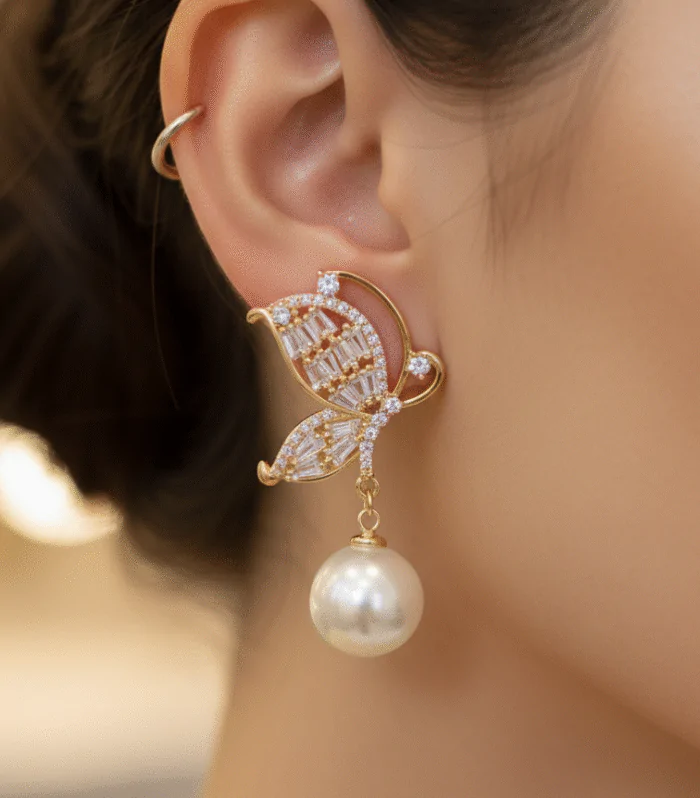 Gilded Butterfly Earrings