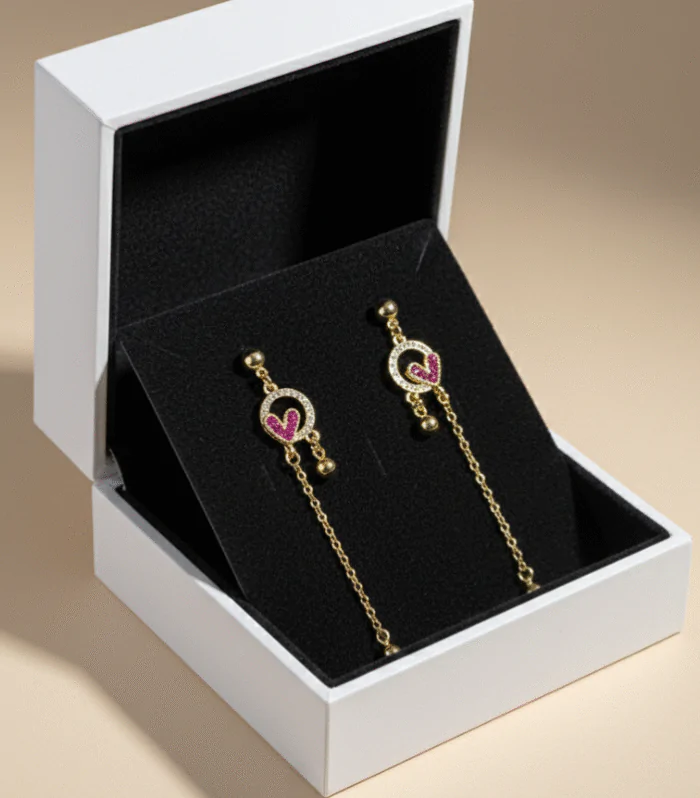 Dangler Heart Earrings A10