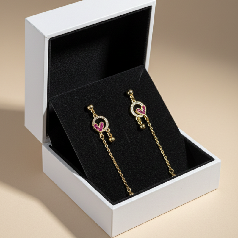 Dangler Heart Earrings A10