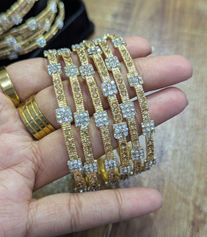 Dual-Tone Radiance  (6 Bangles set)