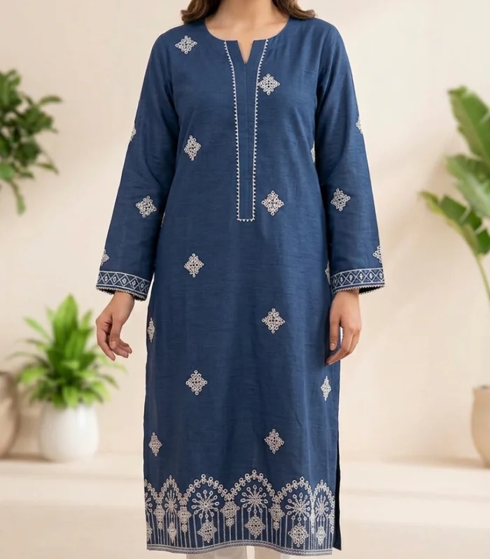 Alriwaaya Summer Classic Blue Motif 2PC